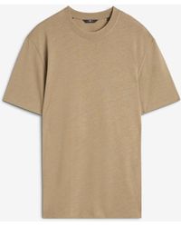 7 For All Mankind - Crew Neck Short Sleeve T-shirt In Cotton Lyocell - Lyst
