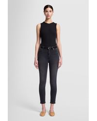 7 For All Mankind - Hw Ankle Skinny Slim Illusion Luxe Fog - Lyst