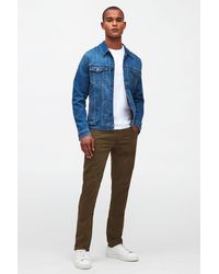 7 For All Mankind - Slimmy Tapered Luxe Performance Plus Color Army - Lyst