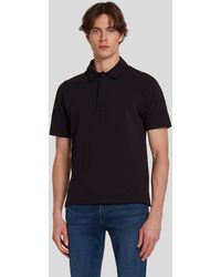 7 For All Mankind - Polo Piquet Black - Lyst