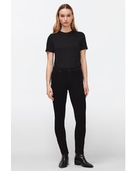 7 For All Mankind - Roxanne B(air) Eco Rinsed Black - Lyst
