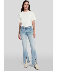 7 For All Mankind - Bootcut Tailorless Luxe Vintage Sunday With Front Slit - Lyst