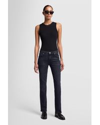 7 For All Mankind - Kimmie Straight Slim Illusion Space - Lyst