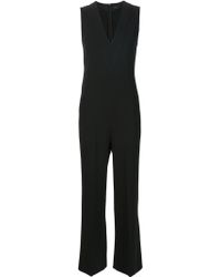 Calvin Klein V Neck Jumpsuit - Black
