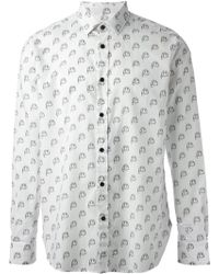 Saint Laurent Printed Shirt - Lyst