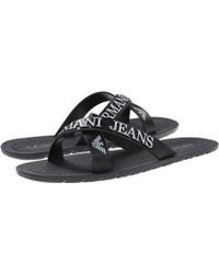 armani jeans flip flops