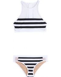 T By Alexander Wang Bikini with Mesh - Blue