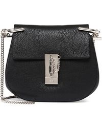 cloie bags - Chlo Drew Small Embellished Suede And Leather Shoulder Bag in ...