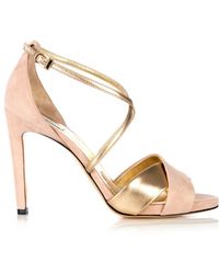 Max Mara Maratea Peep-Toe Sandals - Natural