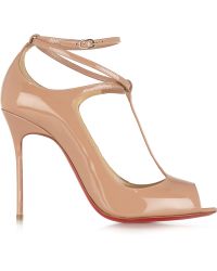 Christian Louboutin Talitha 100 Patent-leather Pumps - Blue