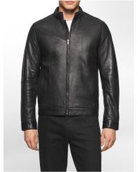Calvin Klein Leather jackets for Men - Up to 70% off at Lyst.com
