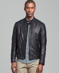 vince black leather jacket