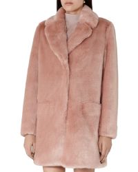 reiss fur jacket