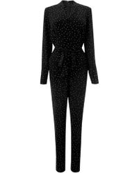 lk bennett leopard jumpsuit