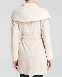 Trina Turk Wrap Coat - Jane Alpaca - White