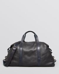john varvatos leather duffle bag