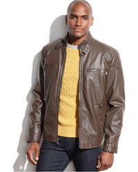 calvin klein leather jacket