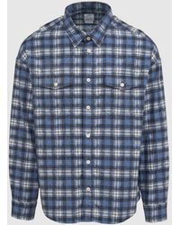 Visvim Pioneer Khadi Check Ls Shirt in Blue for Men | Lyst
