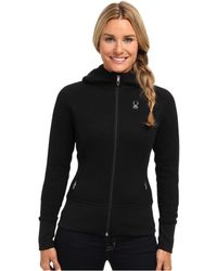 Spyder Ardent Full Zip Hoodie Mid Weight Core Sweater - Black