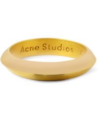 Acne Studios Gold-Plated Sterling Silver Ring - Metallic