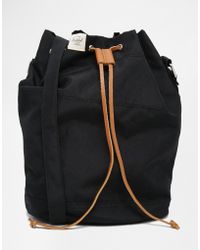 Herschel Supply Co. Drawstring Bucket Bag - Black