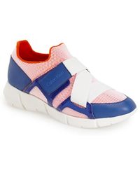 orange calvin klein trainers