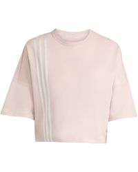 adidas Originals - T-Shirt Off Placed 3-Stripes - Lyst