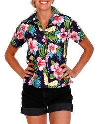 King Kameha - Bluse Hibiscus New - Lyst