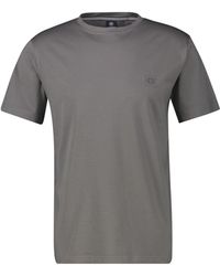 Lerros - Basic T-Shirt Mit Logo-Print - Lyst