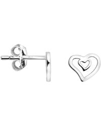 Sofia Milani - Ohrringe Doubled Heart - Lyst