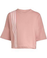 adidas Originals - T-Shirt Off Placed 3-Stripes - Lyst