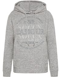 SOCCX - Hoodie Aus Flauschstrick Mit Glitzer-Print - Lyst