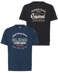 Blend - Rundhalsshirt Bhbenop 2 Pack - Lyst