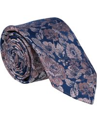 Willen - Krawatte Millefleur Marine - Lyst