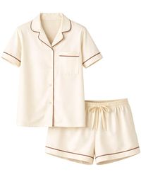 LEAFLETIC - Pyjamahose Night Wear Short Set - Lyst
