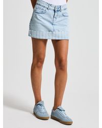 its basic - Its Basic Jeans Mini Denim Skirt - Lyst