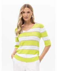 Passioni - Pullover Strickpullover Mit Lochmuster - Lyst