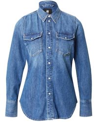 G-Star - Langarmbluse Western (1-tlg) Plain/ohne Details - Lyst