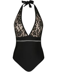 CUPSHE - Badeanzug V-Neckline Halter - Lyst