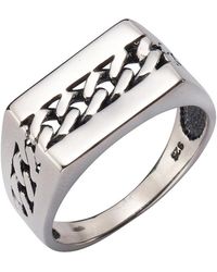 Firetti - Ring Mit Panzerkettengliederung - Lyst