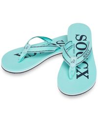 SOCCX - Zehentrenner Beach Sandale Mit Logo Design - Lyst