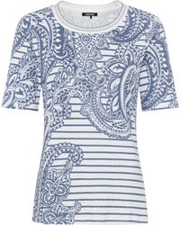 Olsen - T-Shirt Mit Fantasievollen Paisley-Elementen - Lyst
