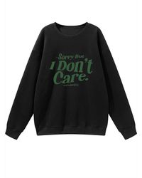 GORHEY - Pullover Crew Neck Oversized Sweatshirt With Slogan Print - Lyst