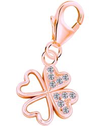 Goldene Hufeisen - Anhänger Kleeblatt Charm - Lyst