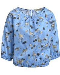 Smith & Soul - Bluse Mit 3/4-Ärmeln Und All Over Print - Lyst