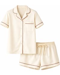 LEAFLETIC - Pyjamahose Night Wear Short Set - Lyst