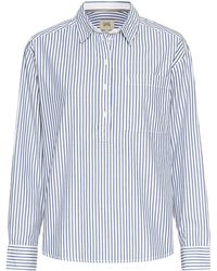 Camel Active - Gestreifte Bluse Aus Baumwolle - Lyst