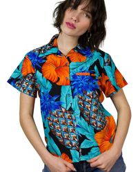 King Kameha - Bluse Pineapple Hibiscus Line - Lyst