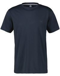 Lerros - Basic T-Shirt Mit Logo-Print - Lyst
