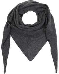 Samaya - Kuschelig Weiches Strickdreieck Tuch, Mit Fixierschlaufe - Lyst